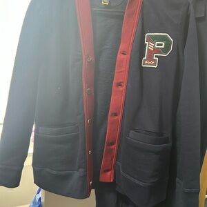 Polo by Ralph Lauren Varsity Bomber in Blue and Red